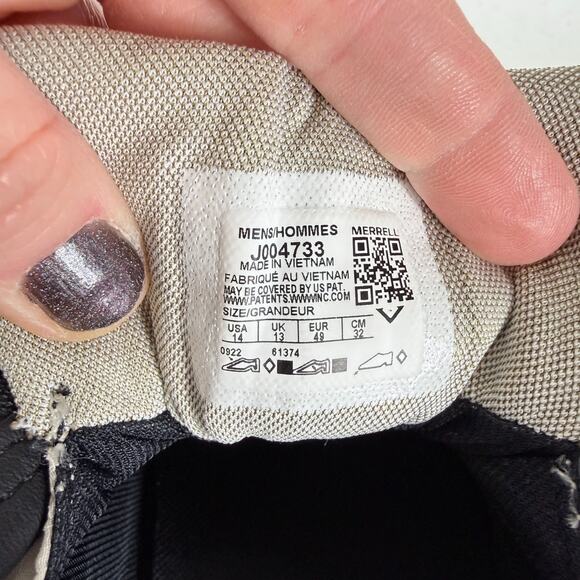 Merrell Moab Hybrid Zip GORE-TEX 1TRL Sneaker Men's 14 Coyote Slip-On Round Toe - Picture 10 of 10